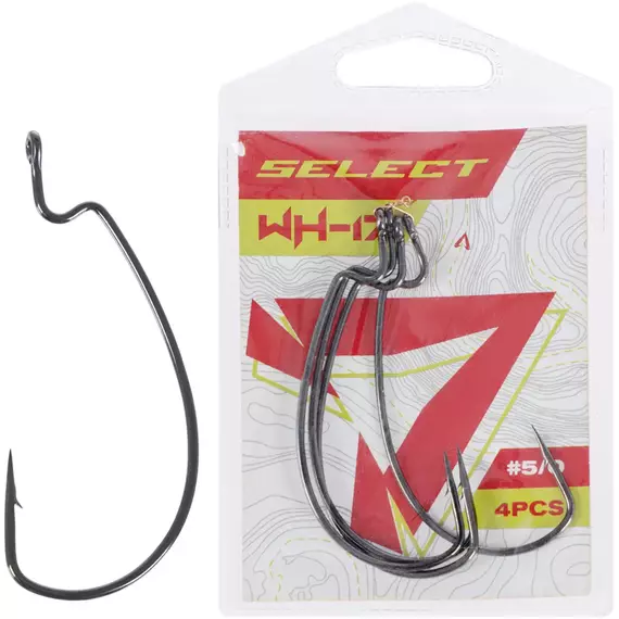 Гачок Select WH-17 #5/0 (4 шт / уп), Номер гачка, №: 5/0, фото 